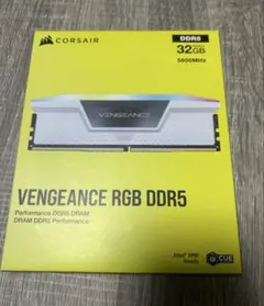 新品CORSAIR VENGEANCE RGB DDR5 32GB WHITE