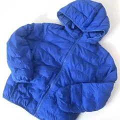 UNIQLO☆140サイズ☆ウォームパデッドウォッシャブルパーカ☆BLUE