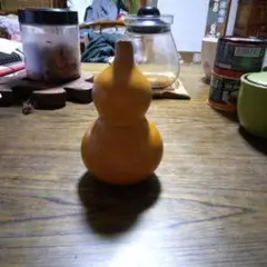 オレンジひょうたん型陶器置物