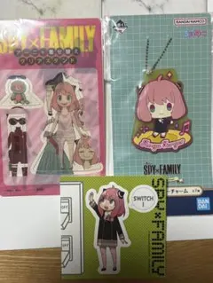 アーニャ クリアスタンド・ラバーチャーム・ステッカー　スパイファミリー