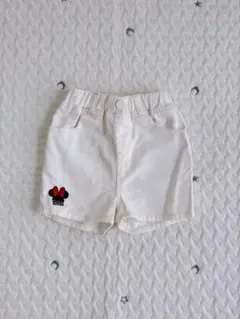 ミニーマウス刺繍ショートパンツ 90