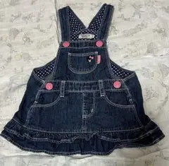 【MiKi HOUSE DOUBLE.B】ジャンバースカート70-80