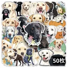 823　ステッカー　お裾分け　フレークシール　海外　防水　ラブラドールレトリバー