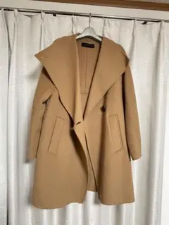 ZARA ベージュ セミロングコート M クリーニング済デザイン性でおしゃれです