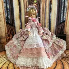 ジェニーフレンド27cmドール服 ロマンティックピンクのドレス - メルカリ