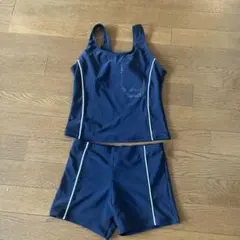 値下げ！ネイビー　セパレート　水着セット 150サイズ