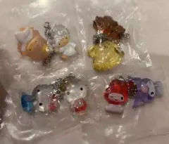 サンリオキャラクターズ　なかよしドロップチャーム　 4 種　コンプリート　ガチャ