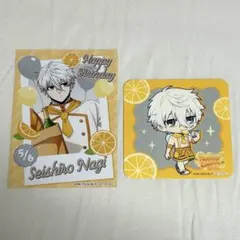 凪誠士郎 ブルーロック ハニーレモン コラボカフェ本舗 コースター ノベルティ