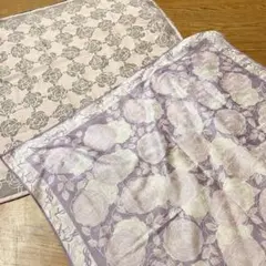 イヴ・サンローランYSL 大判ハンカチ 2枚セット バラ柄 上品 お洒落 高級