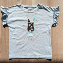 グローバルワーク　スパンコール半袖 Tシャツ 130　女の子　水色