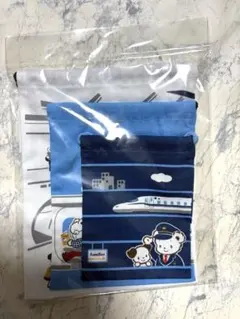 【新品】巾着袋3点セット・ファミリア×JR東海パッセンジャーズ