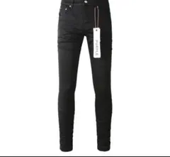 PURPLE スキニーデニム ブラック28サイズ