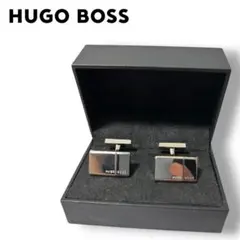 新品未使用　HUGO BOSS カフリンクス シルバーカラー　ビジネス　スーツ