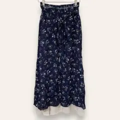 LAYMEE  ロングスカート　ベルト　バックスリット　春夏のサムネイル