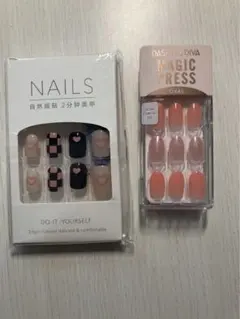 ネイルチップセット ピンク系2種