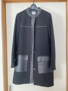 No.181 プラダ 42 ノーカラーコート 黒 - メルカリ
