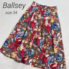 Ballsey ボールジィ　花柄プリントフレアワンピース　34 トゥモローランドのサムネイル