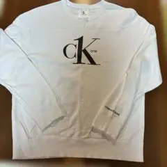 CALVIN KLEIN JEANS ck one スウェット ホワイト XL