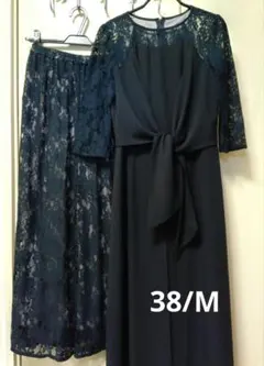 NICOLE WHITE　パンツセットアップ・ロングドレス　38/Mサイズ相当