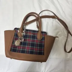 チェック柄ショルダーバッグ