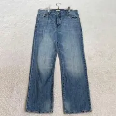 ギャップ【81/81】紺 レギュラーストレートフィットデニム 綿100％ 春夏秋のサムネイル