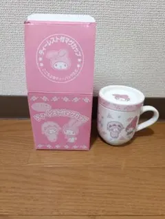 d*3様 新品未使用箱あり　マイメロティーレスト付マグカップ　ティーパックなし