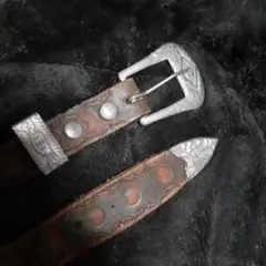 ヴィンテージコンチョレザーベルト