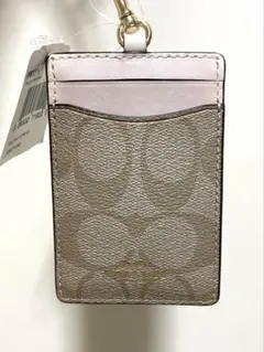 【新品未使用タグ付き】Coach パスケース・定期入れ ベージュ