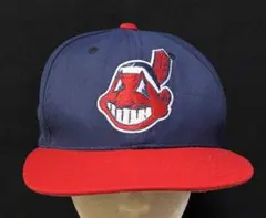 ニューエラ 90s ヴィンテージ MLB ワフー酋長 インディアンス ロゴ 