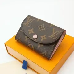 【極美品・IC】ルイヴィトン モノグラム ポルトモネロザリ フューシャ 箱付き 極美品】ルイヴィトン モノグラム ポルトモネロザリ フューシャ