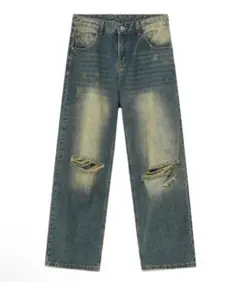 ZOZOTOWN ゾゾタウン ダメージデニム ワイドデニムパンツ バギーデニム