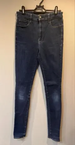 【難あり】【丈長め】ウルトラストレッチスキニーハイライズジーンズ　サイズ27