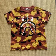 美品BAPE KIDS シャークTシャツ カモフラハーフパンツ セット110cm