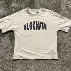BLOCKFUL Tシャツ 100cm ベージュ