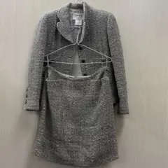 90s CHANEL vintage 金ボタン スカート セットアップ オレンジ - メルカリ