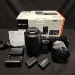 【美品】SONY α6000 ダブルズームレンズキット ミラーレス一眼