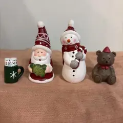 クリスマス サンタ 雪ダルマ くま マグカップ ナチュラルキッチン 置物 冬