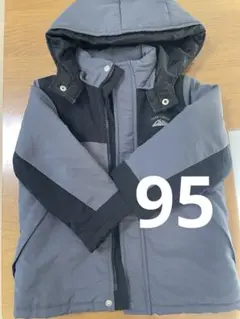 【美品】SIMPLE FREE キッズ 中綿コート 95cm グレー ブラック