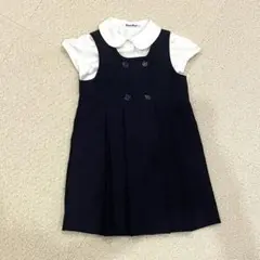 ミキハウス　ファミリア　ネイビー　ワンピース　90 95