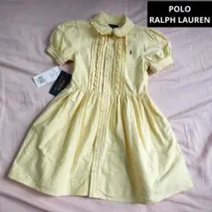 【未使用タグ付き】POLO RALPH LAUREN 襟つきワンピース　黄色　М