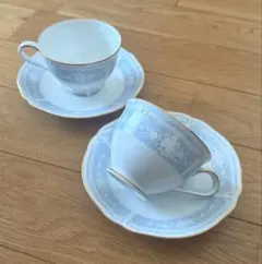 最終価格！未使用品Noritake レースウッドゴールド　カップ&ソーサー　2客