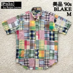 美品90s BLAKEパッチワークシャツM ポロラルフローレン POLO 半袖のサムネイル