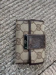 GUCCI キーケース　グッチ　GGパターン　訳あり