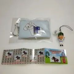 サラブレッドコレクション応援ポーチ　 『ソダシ』＆武　豊ストラップ