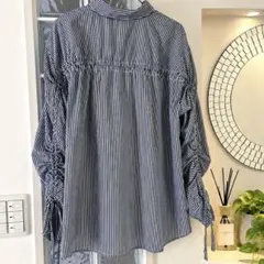 SHOO-LA-RUE ストライプ柄 長袖シャツ ブラウス Mサイズ