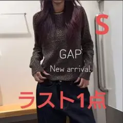 将*様 GAP CashSoft カシミヤタッチ クルーネックセーター レオパー