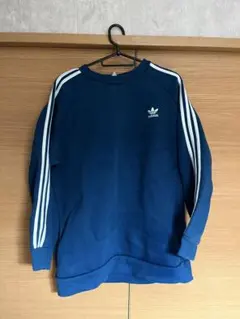 adidasオリジナル ダークブルー トレーナー Lサイズ