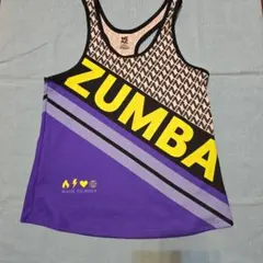 ZUMBA タンクトップ XS 紫/黒/白