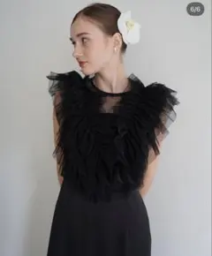 Acka. sheer shoulder dress 結婚式 2次会 - メルカリ