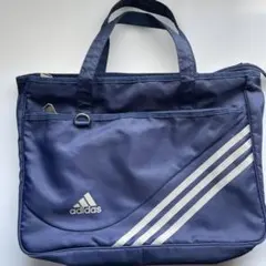 アディダス　adidas 　レッスンバック　手提げ　ブルー